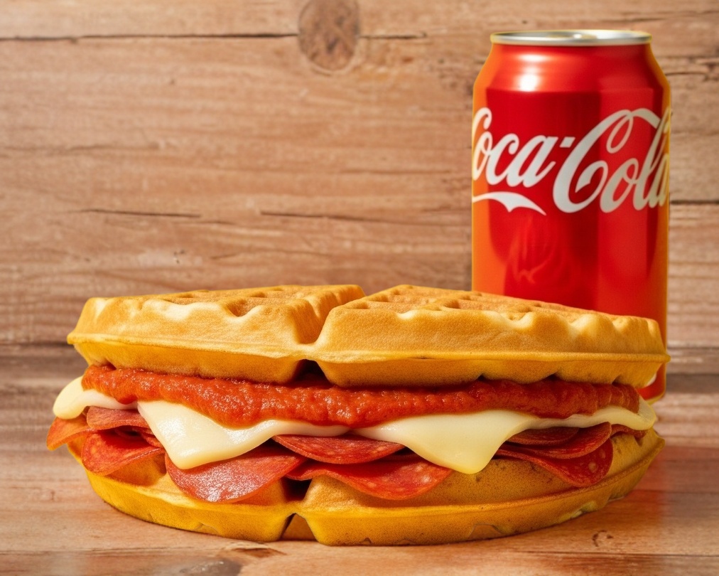 Waffle Salado Pizza Waffle