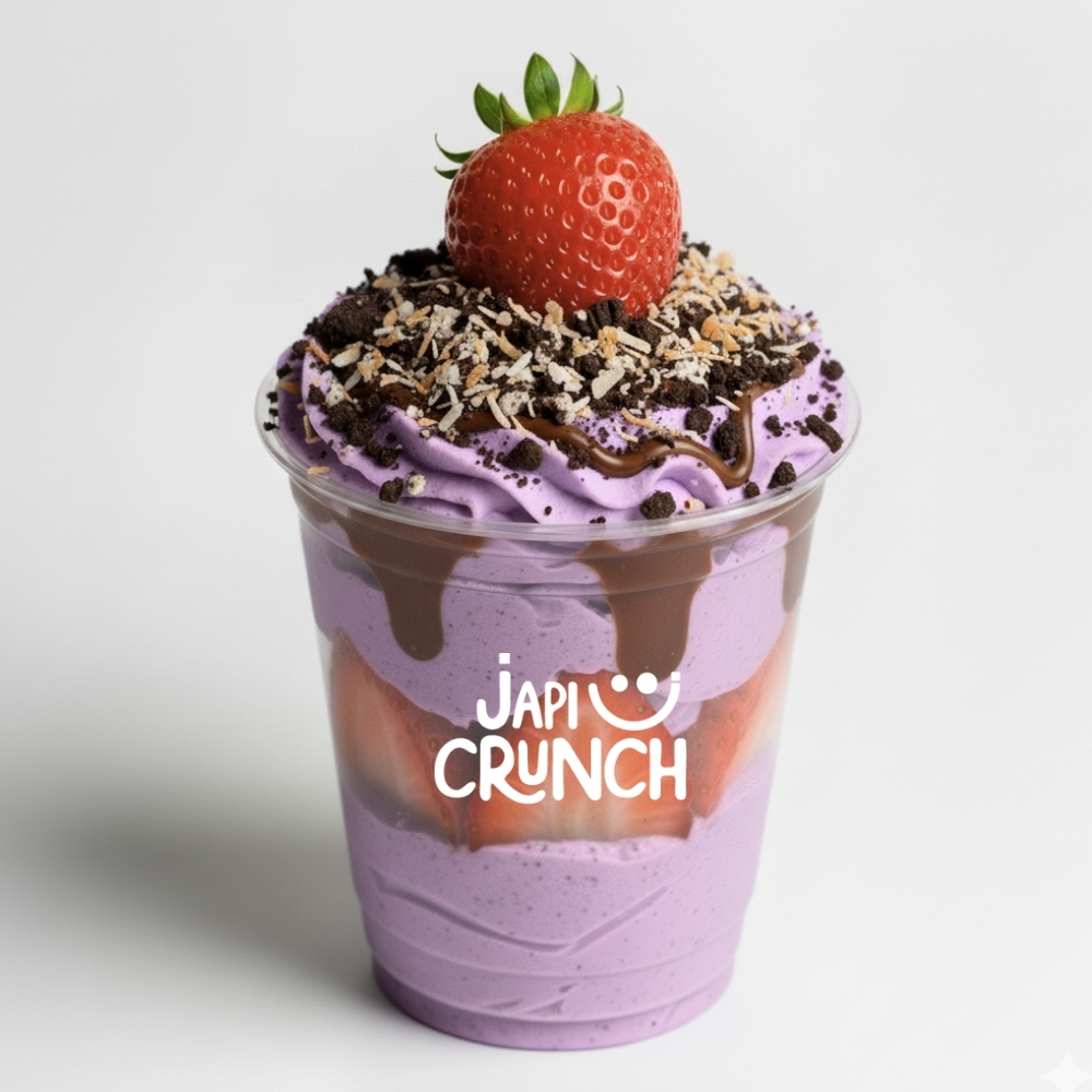 Fresas con Crema de Taro